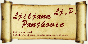 Ljiljana Panjković vizit kartica